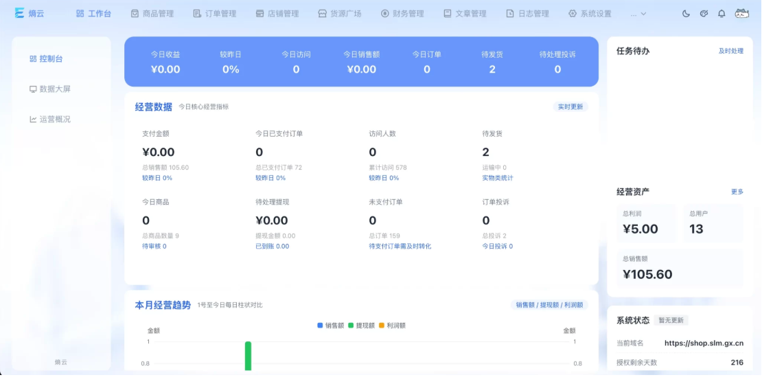 A2747熵云企业多商户发卡系统1.6.8 企业自动发卡平台 商户管理系统-查尔斯源码